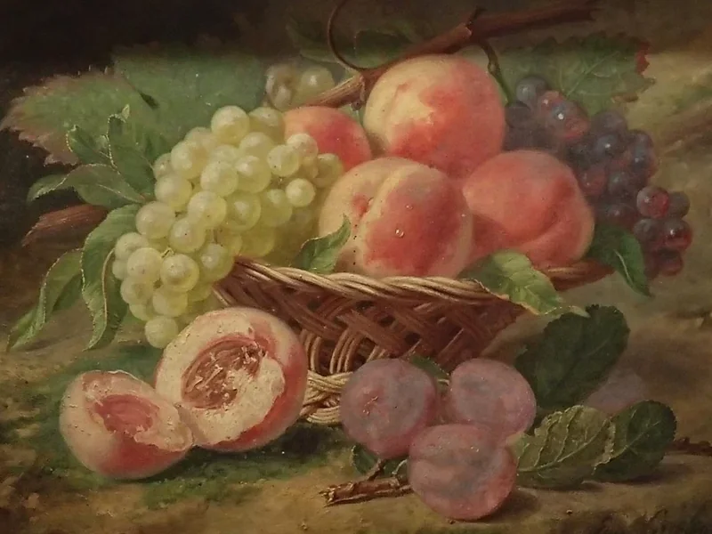 1820-Eugène Anthelme Grobon - Cesto di frutta